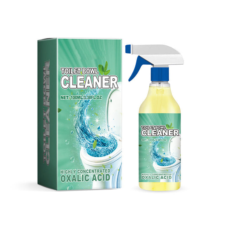 "Tehokas vessan raikastaja 100 ml, sininen neste pullossa, poistaa kalkkikertymät tehokkaasti ja jättää raikkaan tuoksun."