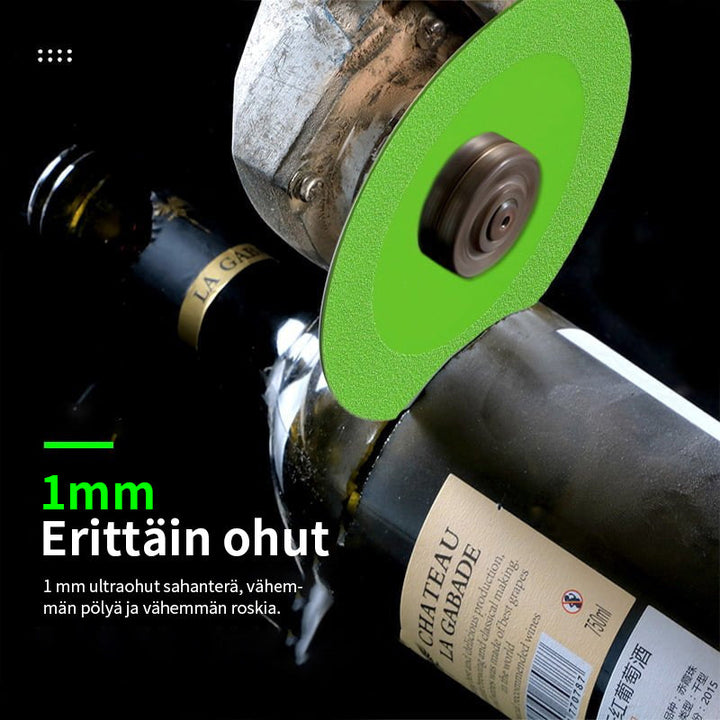 Timanttibelagt glasskærer, holdbar klinge, glatte snit. Designet til bearbejdning af glas, jade, keramiske materialer.