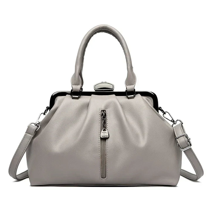 Dame Crossbody Taske – Holdbar PU, Justerbar Rem, Rummeligt Design, Tidløs Farve, Moderne