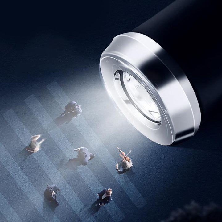 Vindtæt LED paraply, sort, klart LED-lys, stor kuppel, til mænd og kvinder. Beskyttelse mod sol og regn.