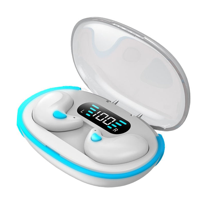 Stilfulde trådløse dame Bluetooth 5.3 hovedtelefoner i flere farver, minimalistisk design, perfekt lydgengivelse.