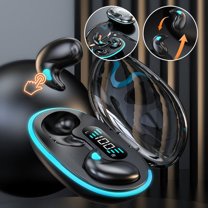 Stilfulde trådløse dame Bluetooth 5.3 hovedtelefoner i flere farver, minimalistisk design, perfekt lydgengivelse.
