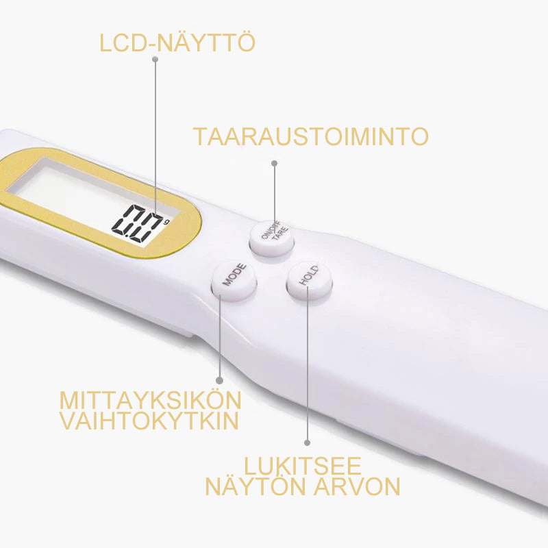 Elektronisk måleske med høj præcision, nøjagtig måling til 500g med 0,1g intervaller, understøtter flere måleenheder.