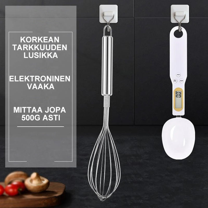 Elektronisk måleske med høj præcision, nøjagtig måling til 500g med 0,1g intervaller, understøtter flere måleenheder.