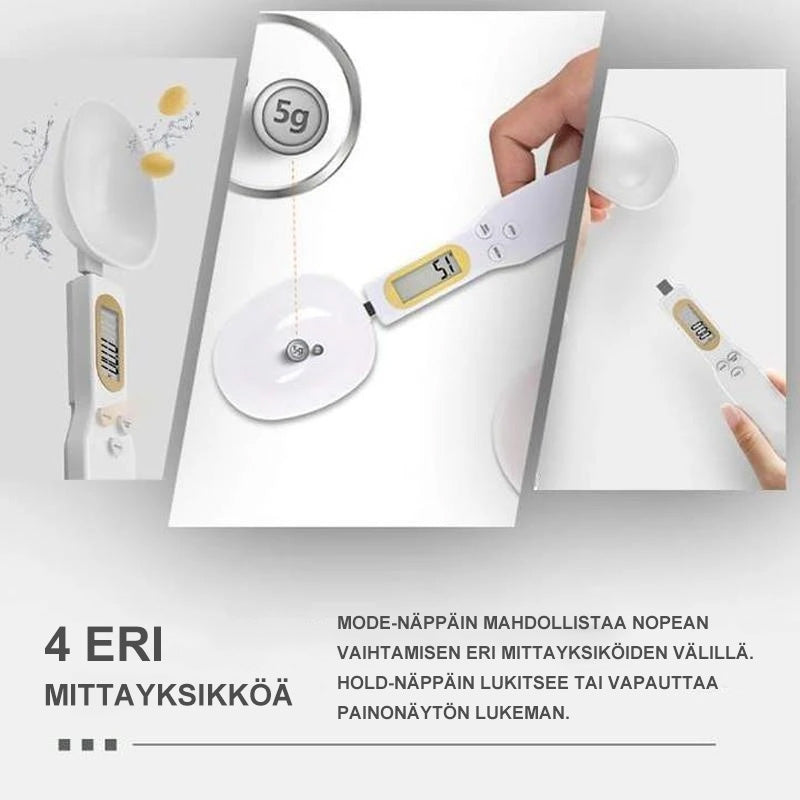Elektronisk måleske med høj præcision, nøjagtig måling til 500g med 0,1g intervaller, understøtter flere måleenheder.