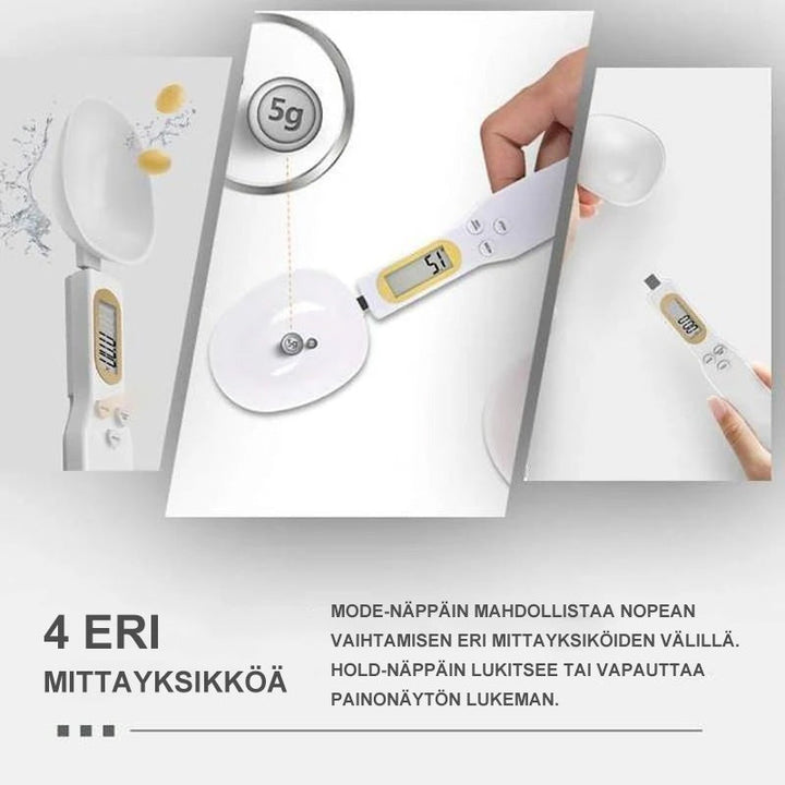 Elektronisk måleske med høj præcision, nøjagtig måling til 500g med 0,1g intervaller, understøtter flere måleenheder.