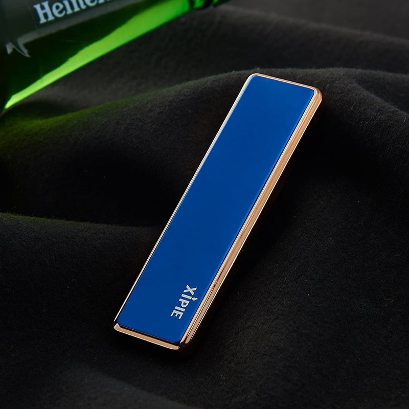 "Tyylikäs metallinen tuulenpitävä USB-sähkösytkäri ohut runko, tuulisuojaava, ladattava, moderni muotoilu"