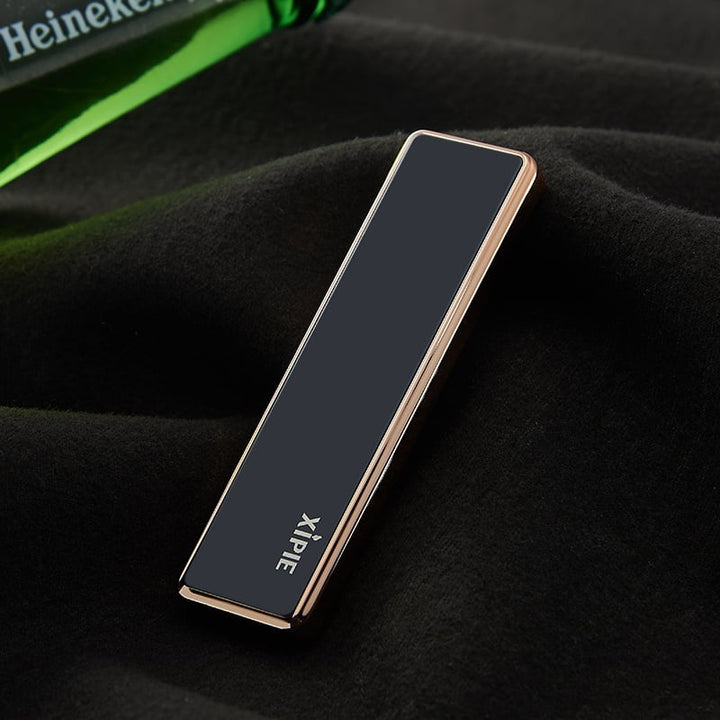 "Tyylikäs metallinen tuulenpitävä USB-sähkösytkäri ohut runko, tuulisuojaava, ladattava, moderni muotoilu"