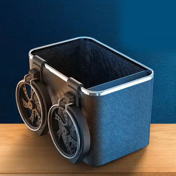 Kreativ foldbar bilopbevaringsboks til mænd, khaki farve, rummelig og holdbar ABS-materiale.