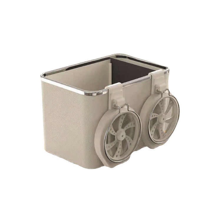 Kreativ foldbar bilopbevaringsboks til mænd, khaki farve, rummelig og holdbar ABS-materiale.