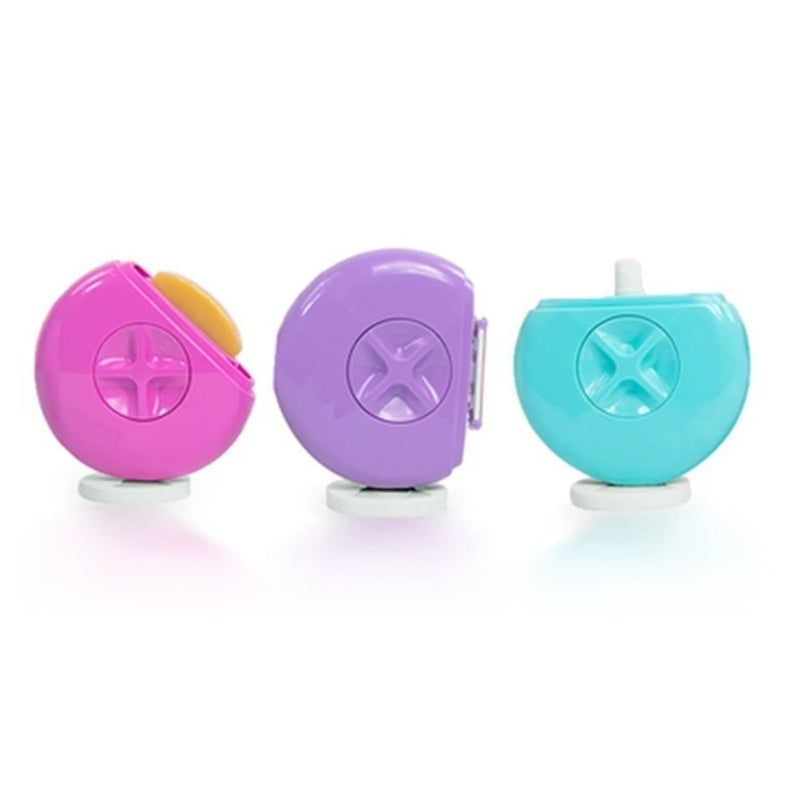 Elegant dame 3-i-1 bærbar epilator med bruser, skum og barbermaskine i kompakt design.