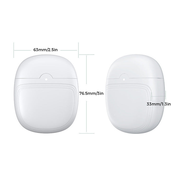 Genopladelig hvid ergonomisk negleklipper til smart hjem, buet design og indbygget beholder til neglerester
