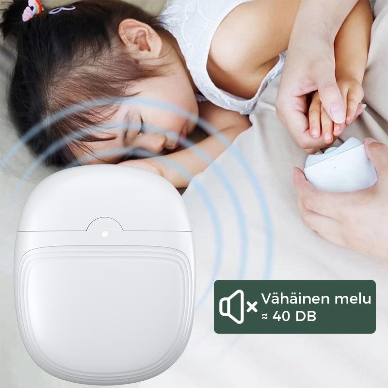 Genopladelig hvid ergonomisk negleklipper til smart hjem, buet design og indbygget beholder til neglerester