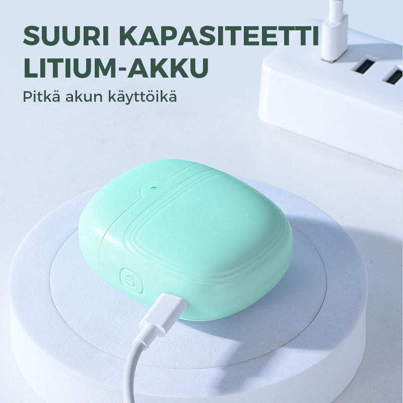 Genopladelig hvid ergonomisk negleklipper til smart hjem, buet design og indbygget beholder til neglerester