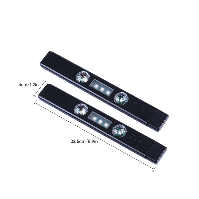 Genopladeligt USB LED-bilinteriørlys, klare og farverige lysstrimler skaber et levende bilinteriør.