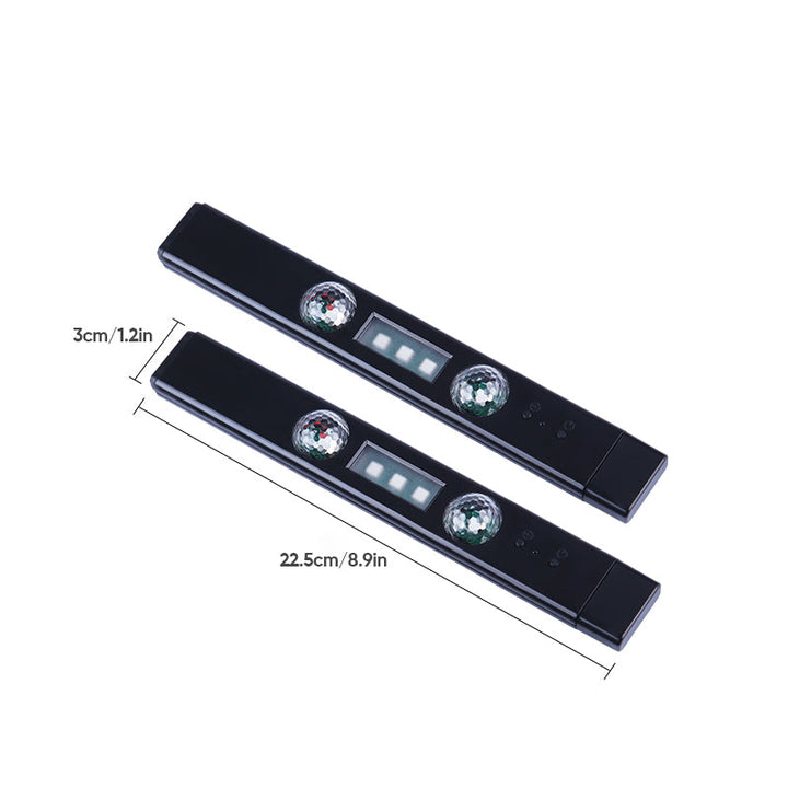 Genopladeligt USB LED-bilinteriørlys, klare og farverige lysstrimler skaber et levende bilinteriør.