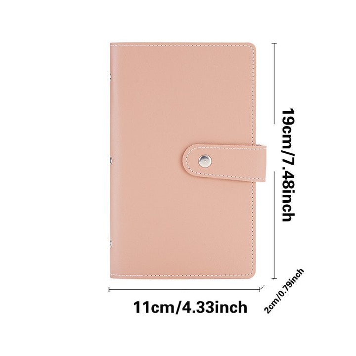 Unisex 96 kirjekuori säästöhaastekirja rahansäästöön, värikäs visuaali minttuvihreä, lila, vaaleanpunainen kirja.