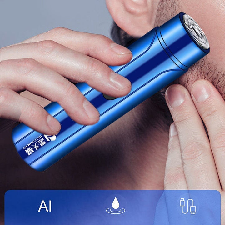 Unisex IPX7 vandtæt rejsebarbermaskine med genopladeligt batteri, 15-bladet, elegant aluminiumskrop, lommevenlig og kraftfuld.