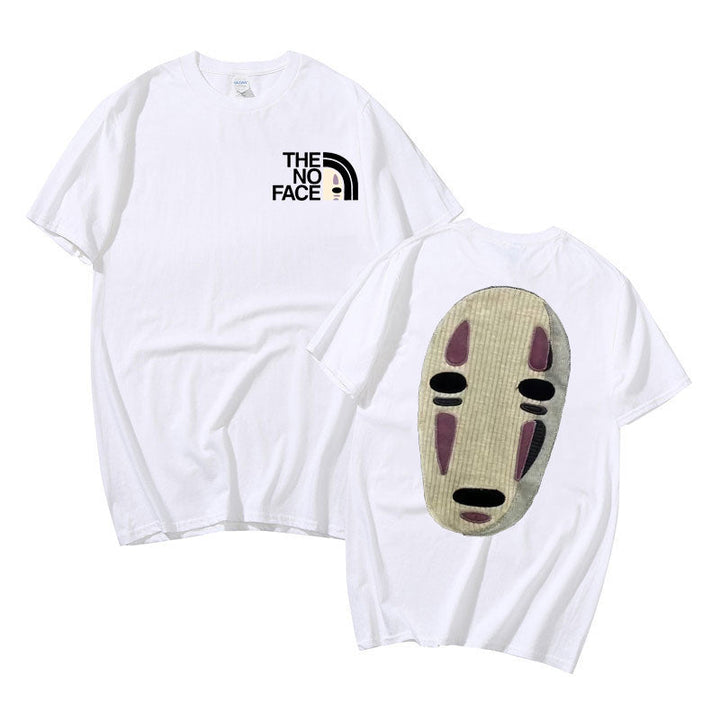 Unisex No Face Anime T-shirt, Spirited Away-tema, åndbar og behagelig.