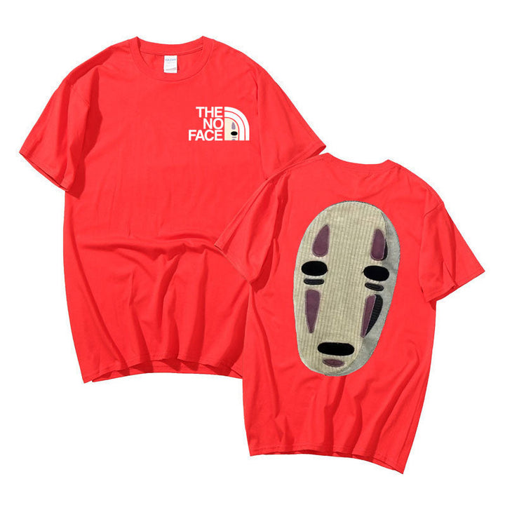 Unisex No Face Anime T-shirt, Spirited Away-tema, åndbar og behagelig.