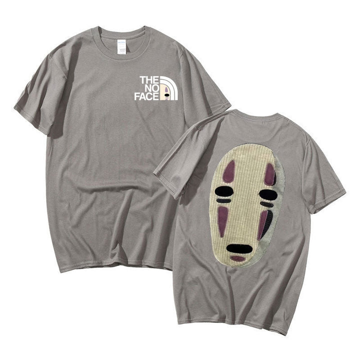 Unisex No Face Anime T-shirt, Spirited Away-tema, åndbar og behagelig.