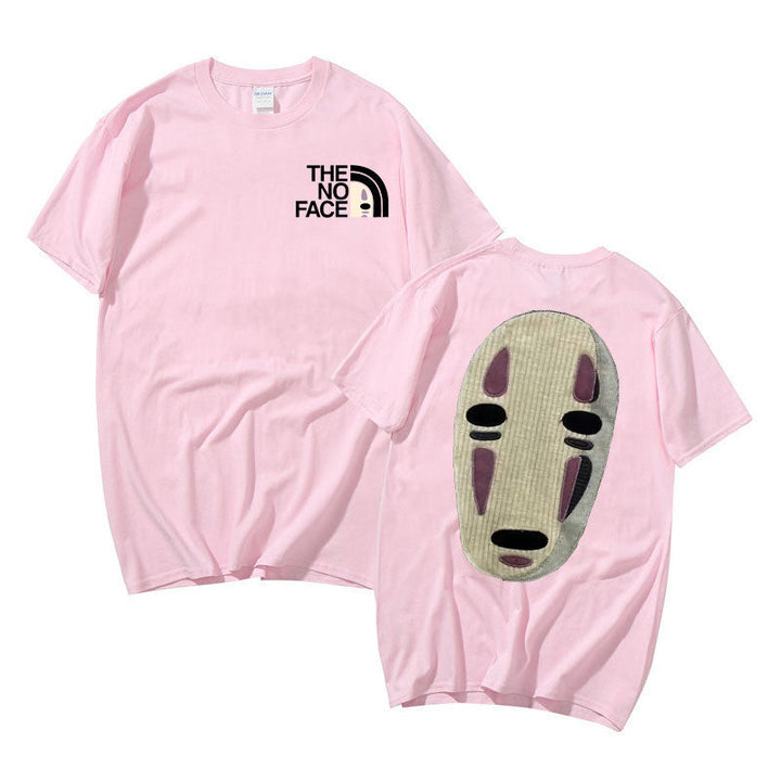 Unisex No Face Anime T-shirt, Spirited Away-tema, åndbar og behagelig.