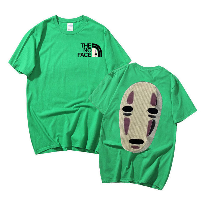 Unisex No Face Anime T-shirt, Spirited Away-tema, åndbar og behagelig.