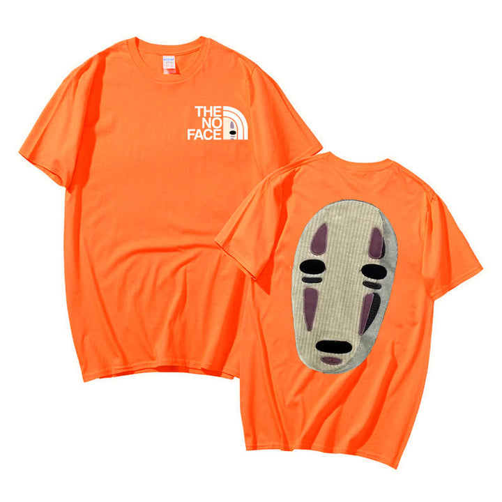 Unisex No Face Anime T-shirt, Spirited Away-tema, åndbar og behagelig.