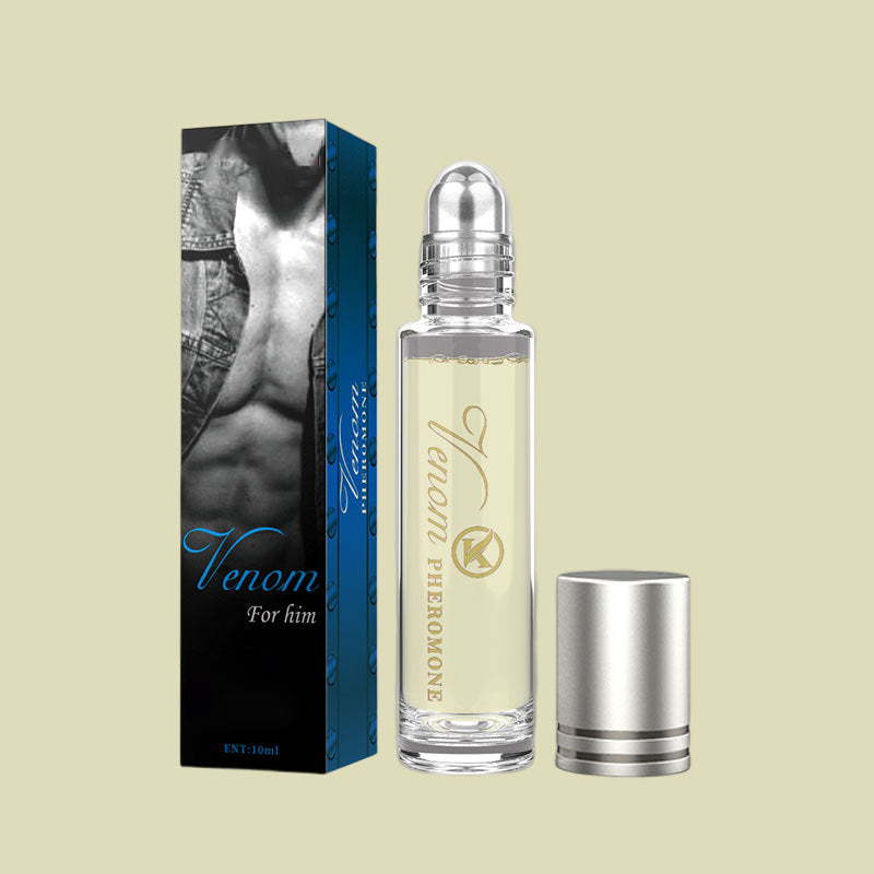 Unisex feromon parfume, elegant glasflaske, moderne design, beriget med feromoner, fremhæver naturlig tiltrækningskraft.
