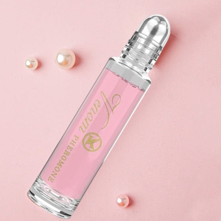 Unisex feromon parfume, elegant glasflaske, moderne design, beriget med feromoner, fremhæver naturlig tiltrækningskraft.