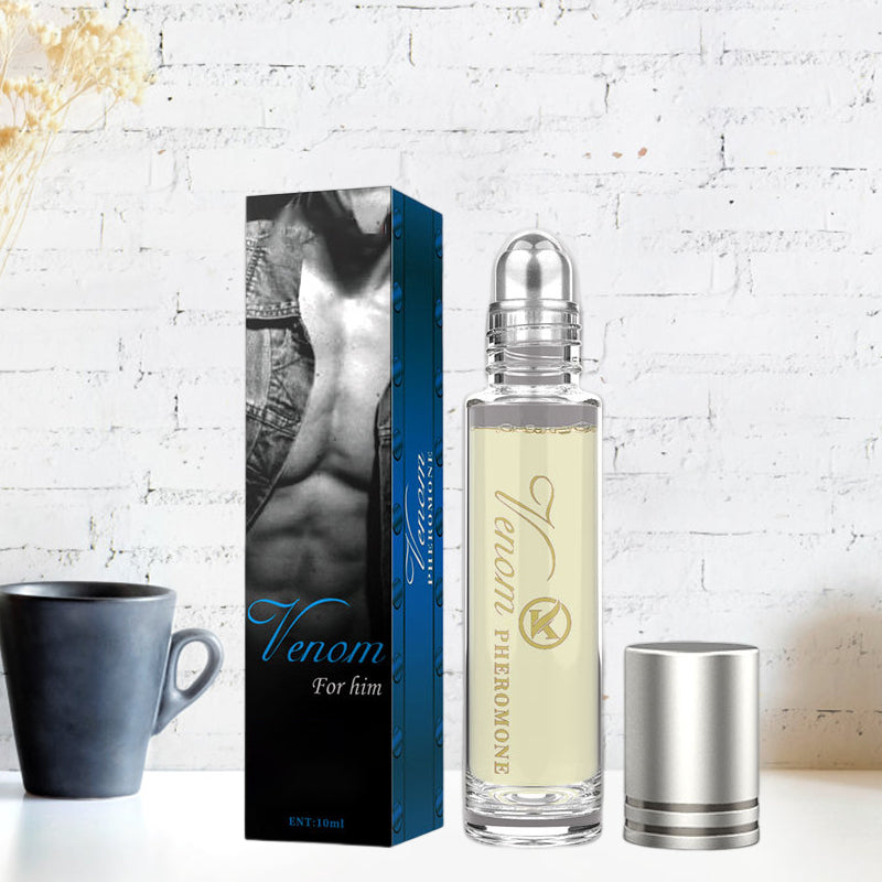 Unisex feromon parfume, elegant glasflaske, moderne design, beriget med feromoner, fremhæver naturlig tiltrækningskraft.
