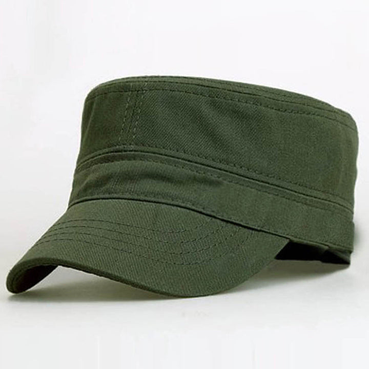 Unisex åndbar bomuldskasket med solskærm, beige. Behagelig, justerbar, lang skygge, velegnet til solskin.