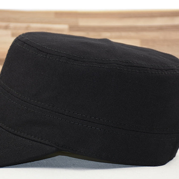 Unisex åndbar bomuldskasket med solskærm, beige. Behagelig, justerbar, lang skygge, velegnet til solskin.