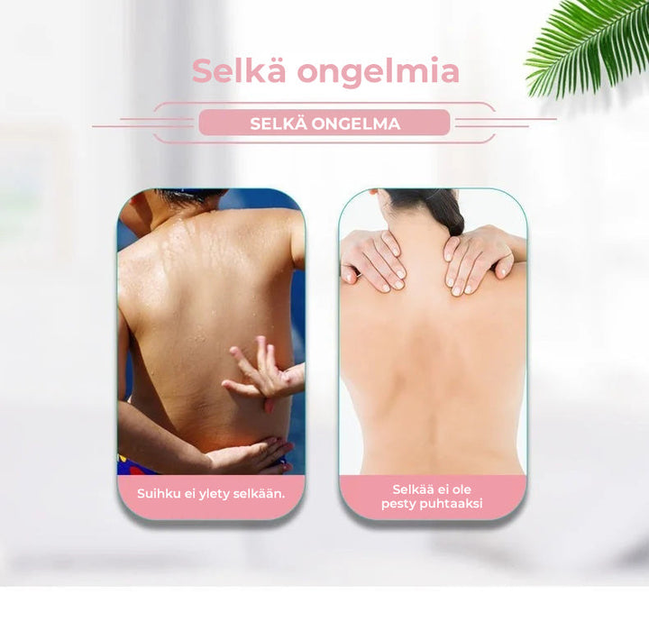 Unisex massagepude til brusebad, silikone, i forskellige farver, med sugekopper til at forhindre glidning og bimssten til at fjerne død hud.