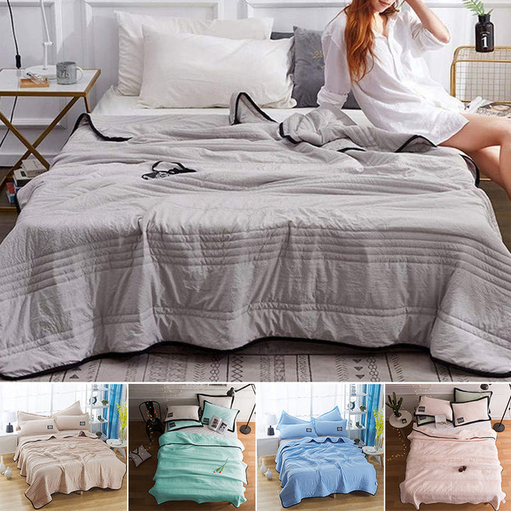 Unisex kølende polyester sommerdyne, ensfarvet, ideel til sommeraftener. Velegnet til følsom hud, fås i forskellige farver.