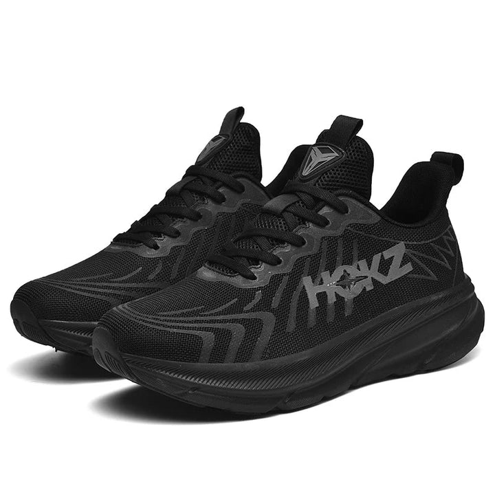 Unisex letvægts løbesko i åndbar mesh, med ergonomisk design og sporty look til intense træningspas.