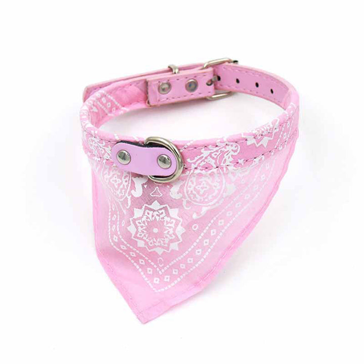 Unisex justerbar bandana-halskæde til kæledyr, flerfarvet, med elegant mønster og behageligt materiale.