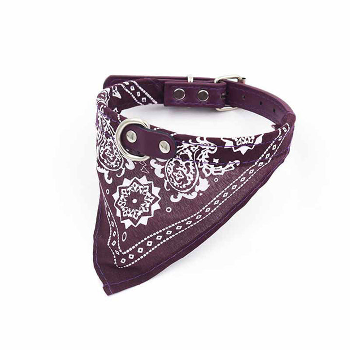 Unisex justerbar bandana-halskæde til kæledyr, flerfarvet, med elegant mønster og behageligt materiale.