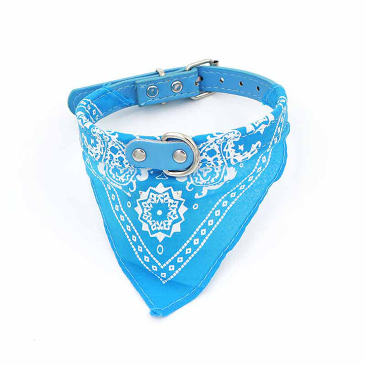 Unisex justerbar bandana-halskæde til kæledyr, flerfarvet, med elegant mønster og behageligt materiale.