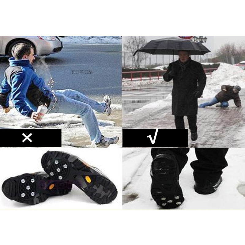 Unisex issolde for sko, holdbart og lett grep, utmerket grep på is og snø, lett å feste.
