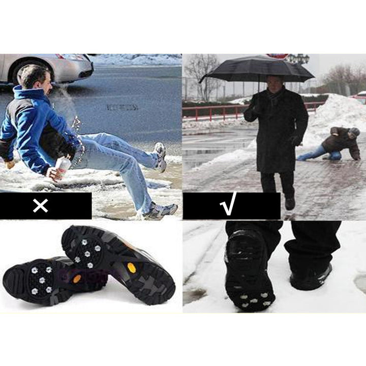 Unisex issolde for sko, holdbart og lett grep, utmerket grep på is og snø, lett å feste.