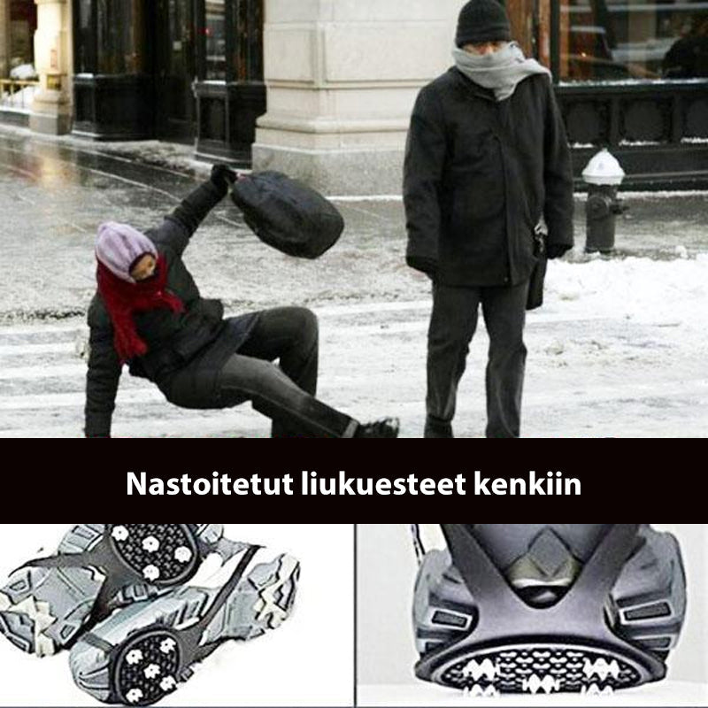 Unisex issolde for sko, holdbart og lett grep, utmerket grep på is og snø, lett å feste.