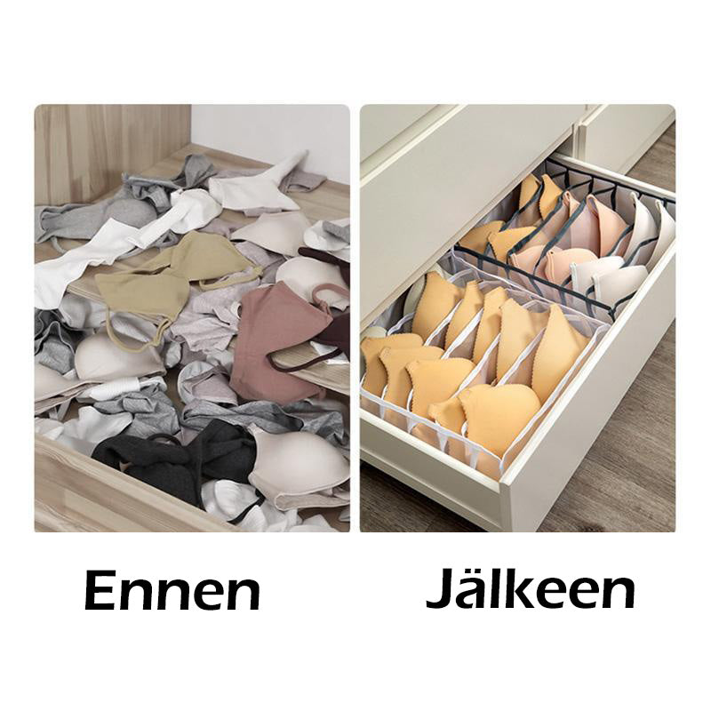 Unisex nylon undertøjsopbevaringsboks, 3-i-1 sæt, stilfuldt design, praktisk og multifunktionel opbevaringsløsning