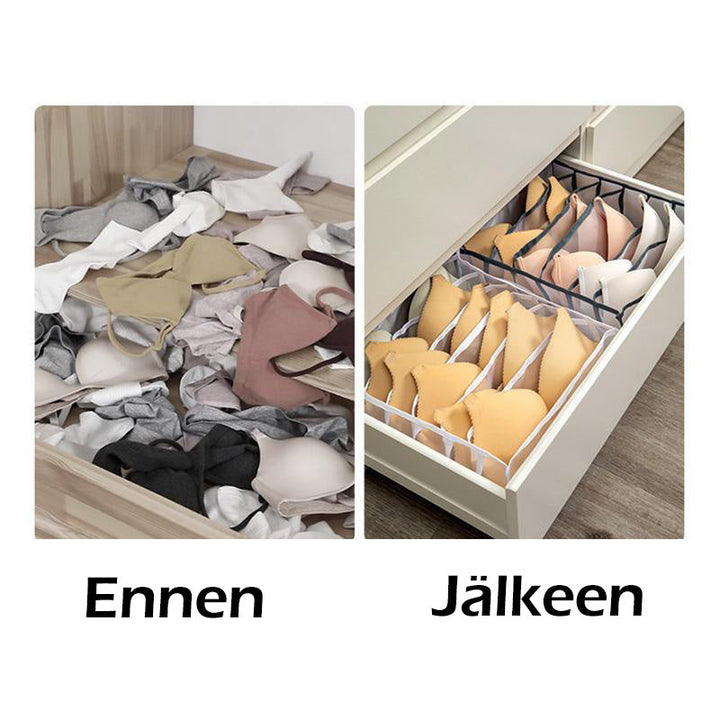 Unisex nylon undertøjsopbevaringsboks, 3-i-1 sæt, stilfuldt design, praktisk og multifunktionel opbevaringsløsning