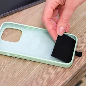 Unisex telefonrem med lynlåspose, alsidigt tilbehør, moderne og stilfuldt design, sort
