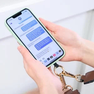 Unisex telefonrem med lynlåspose, alsidigt tilbehør, moderne og stilfuldt design, sort