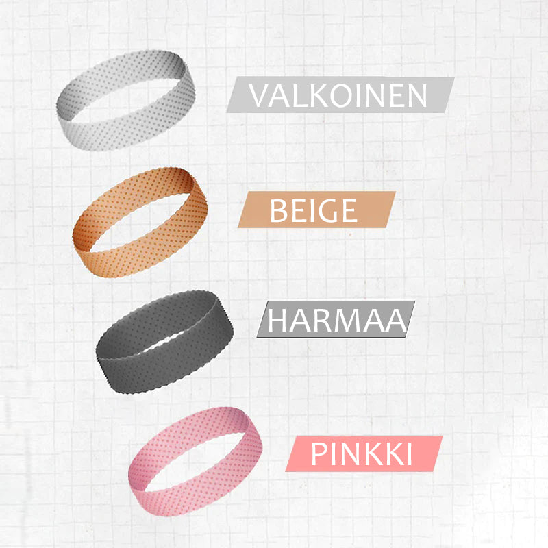 Unisex silikone hårbånd, beige, skridsikkert og behageligt, egnet til både kvinder og mænd, forhindrer hårtab.