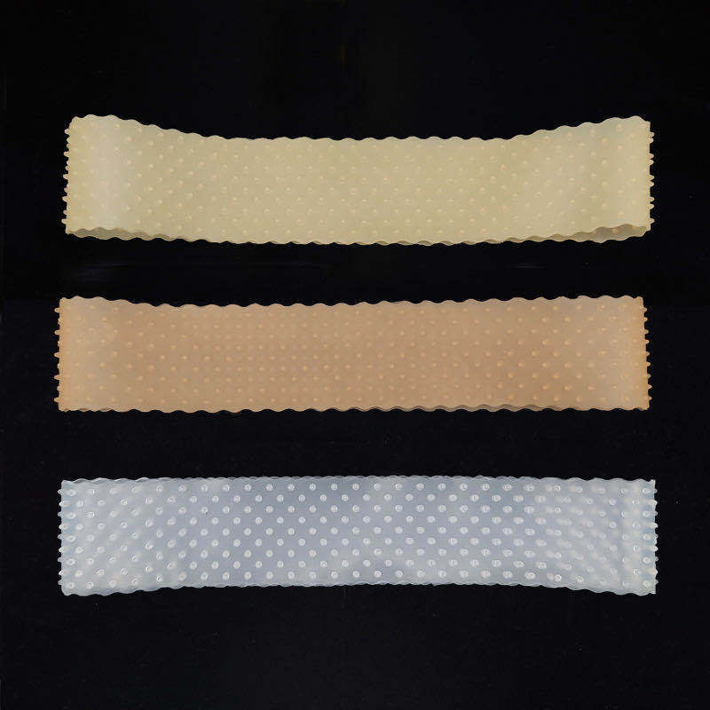 Unisex silikone hårbånd, beige, skridsikkert og behageligt, egnet til både kvinder og mænd, forhindrer hårtab.