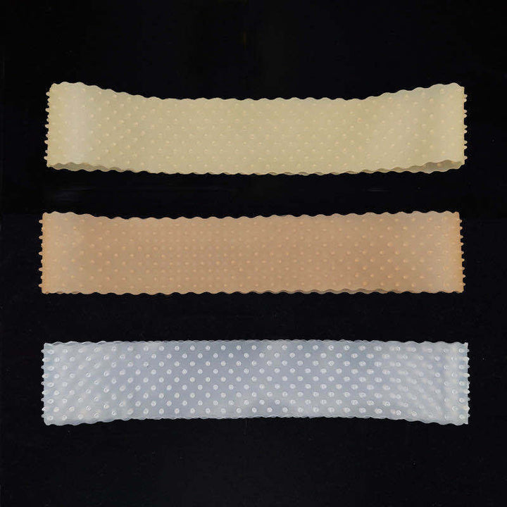Unisex silikone hårbånd, beige, skridsikkert og behageligt, egnet til både kvinder og mænd, forhindrer hårtab.