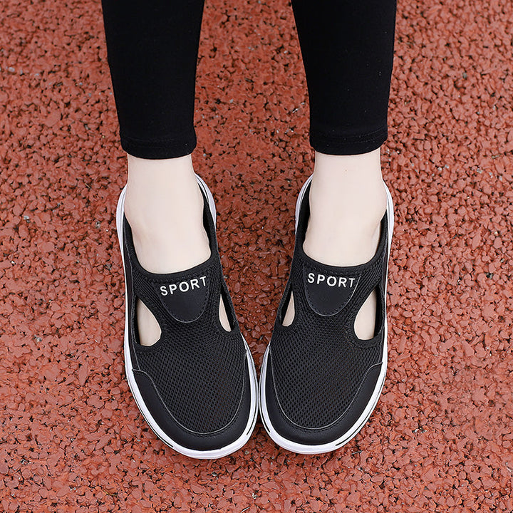 Unisex slip-on hengittävät puuvillaiset kengät, vaalea kangas, kevyt EVA-pohja, helppo pukea ilman nauhoja.